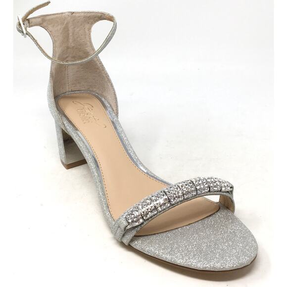Badgley Mischka Shoes - Jewel Badgley Mischka Charlee Women's Size 8 Rhinestone Block Heel Sandals